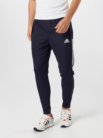 ADIDAS SPORTSWEAR Tapered Workout Pants 'Condivo 20' in Black: front