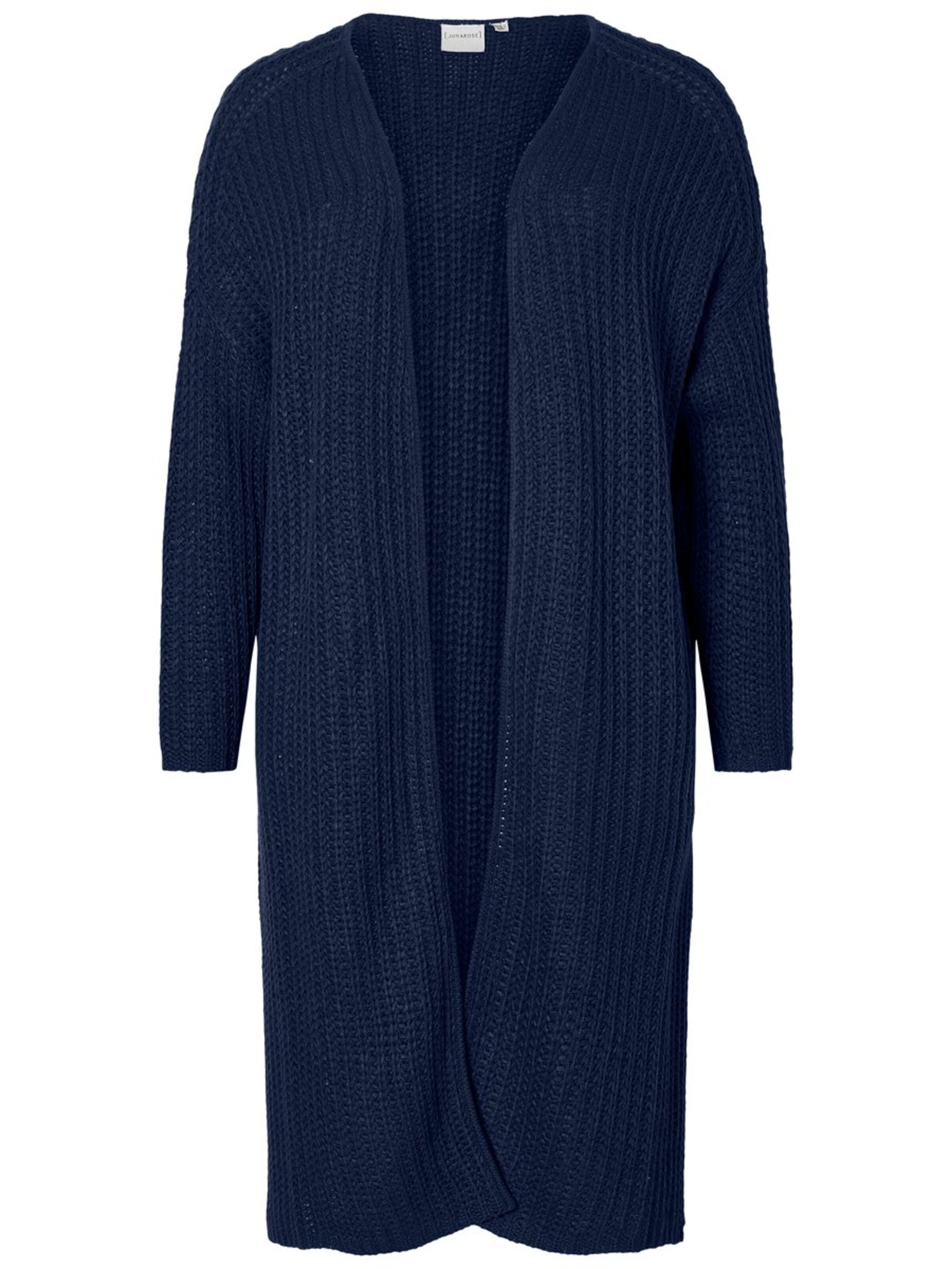 Junarose - Gebreid vest in de kleur Ultramarine blauw