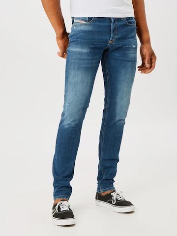 Skinny Jean 'Sleenker' DIESEL en bleu : devant