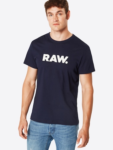 G-Star RAW Majica 'Holorn' | modra barva: sprednja stran