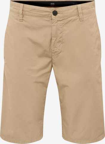 Regular Pantalon chino BOSS Orange en beige : devant