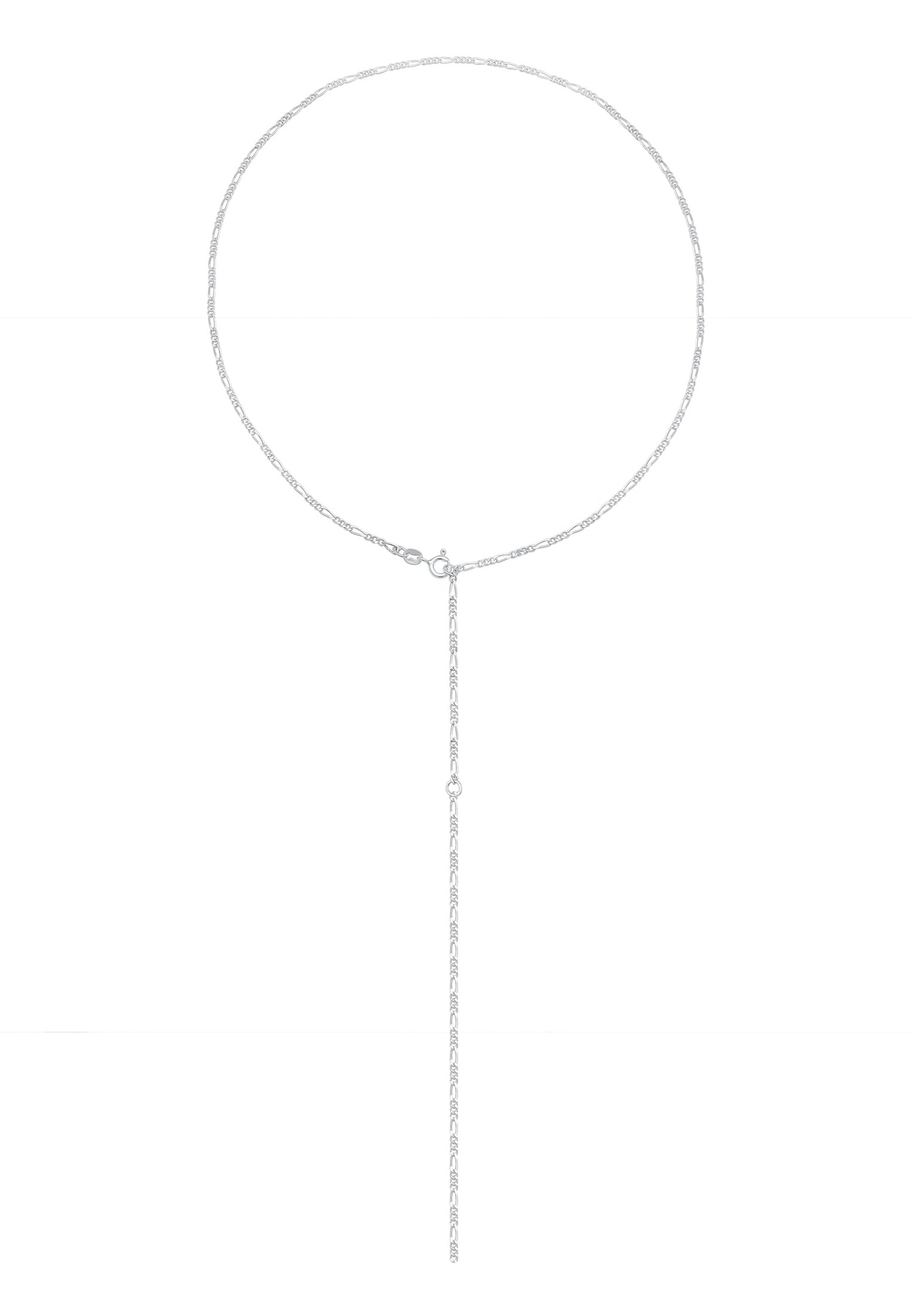 ELLI - Ketting 'Figaro' in de kleur Zilver