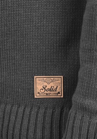 !Solid Knit Cardigan 'Poul' in Grey
