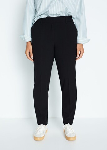 MANGO Slimfit Pantalon 'Xipy 7' in Zwart: voorkant