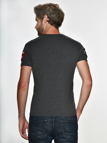 TOP GUN Shirt 'Hyper' in Grey
