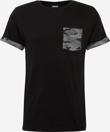 T-Shirt Urban Classics en noir : devant