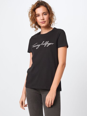 Tricou 'Heritage' de la TOMMY HILFIGER pe negru: față