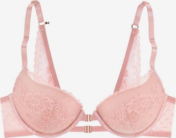 LASCANA Push-up Bra in Pink: front