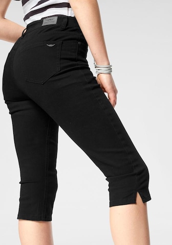 ARIZONA Skinny Caprijeans in Schwarz