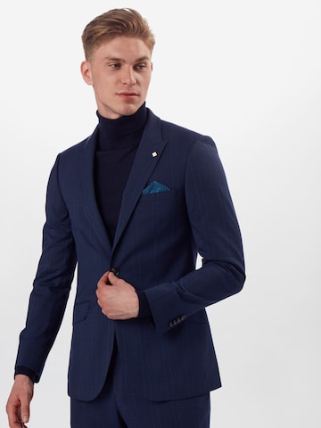 BURTON MENSWEAR LONDON Slim fit Suit Jacket in Blue: front