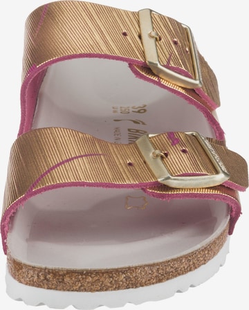 BIRKENSTOCK Pantolette 'Arizona' in Gold