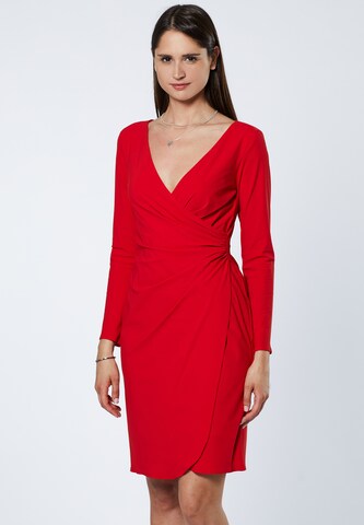 EVITA Jurk in Rood: voorkant