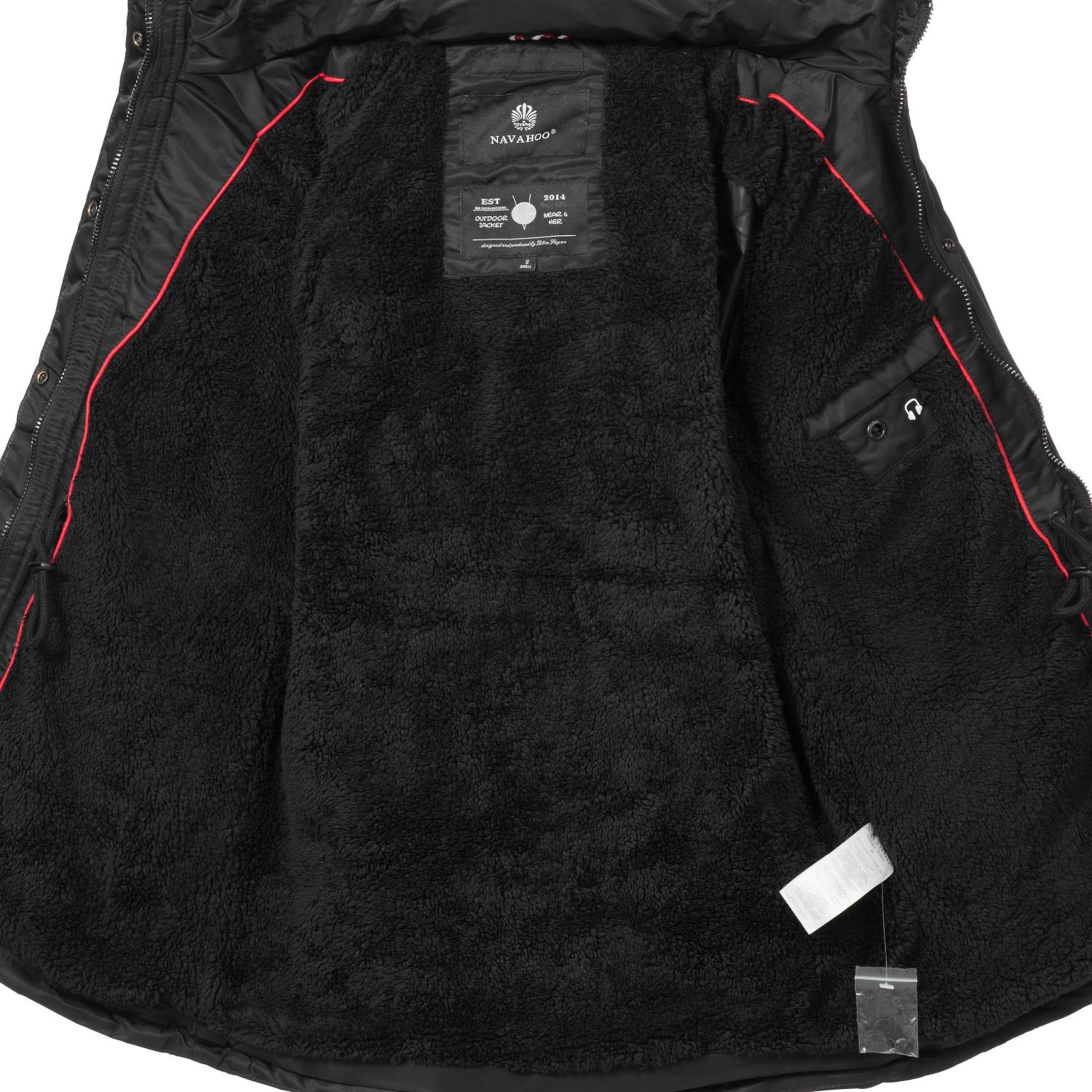 NAVAHOO Zimná bunda 'Schätzchen' - Čierna