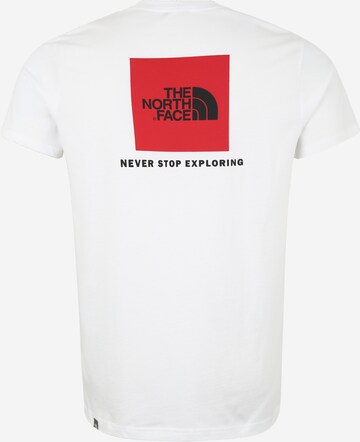 THE NORTH FACE Regular fit Performance shirt 'Red Box' in White: back