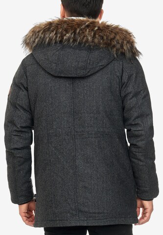 INDICODE JEANS Winter Parka ' Baynes ' in Grey