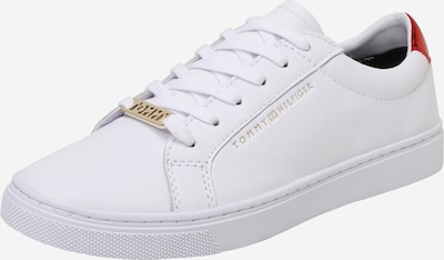 TOMMY HILFIGER Låg sneaker 'Essential' i guld / röd / vit, Produktvy