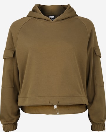 Urban Classics Sweatshirt in Groen: voorkant