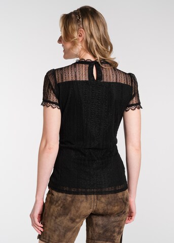 Blouse folklorique 'Nelly' SPIETH & WENSKY en noir