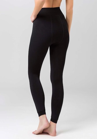 SYMPATICO Skinny Thermoleggings in Schwarz