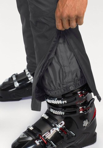 CMP Slimfit Outdoor hlače 'SALOPETTE' | črna barva