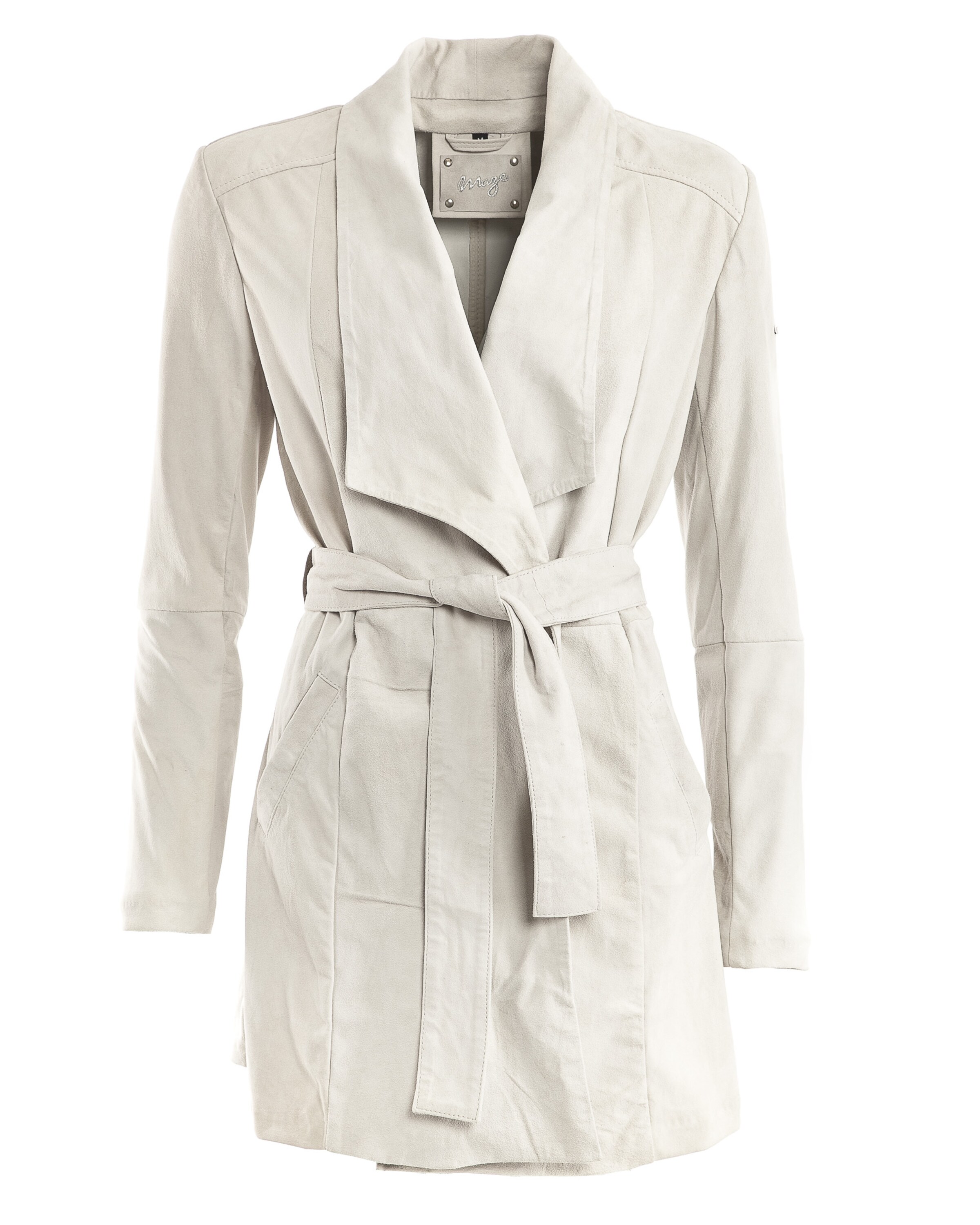 Maze - Tussenmantel 'Carpina' in de kleur Natuurwit