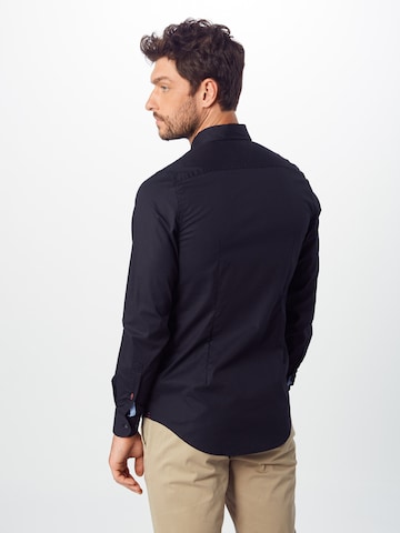 TOMMY HILFIGER Slim Fit Hemd in Schwarz