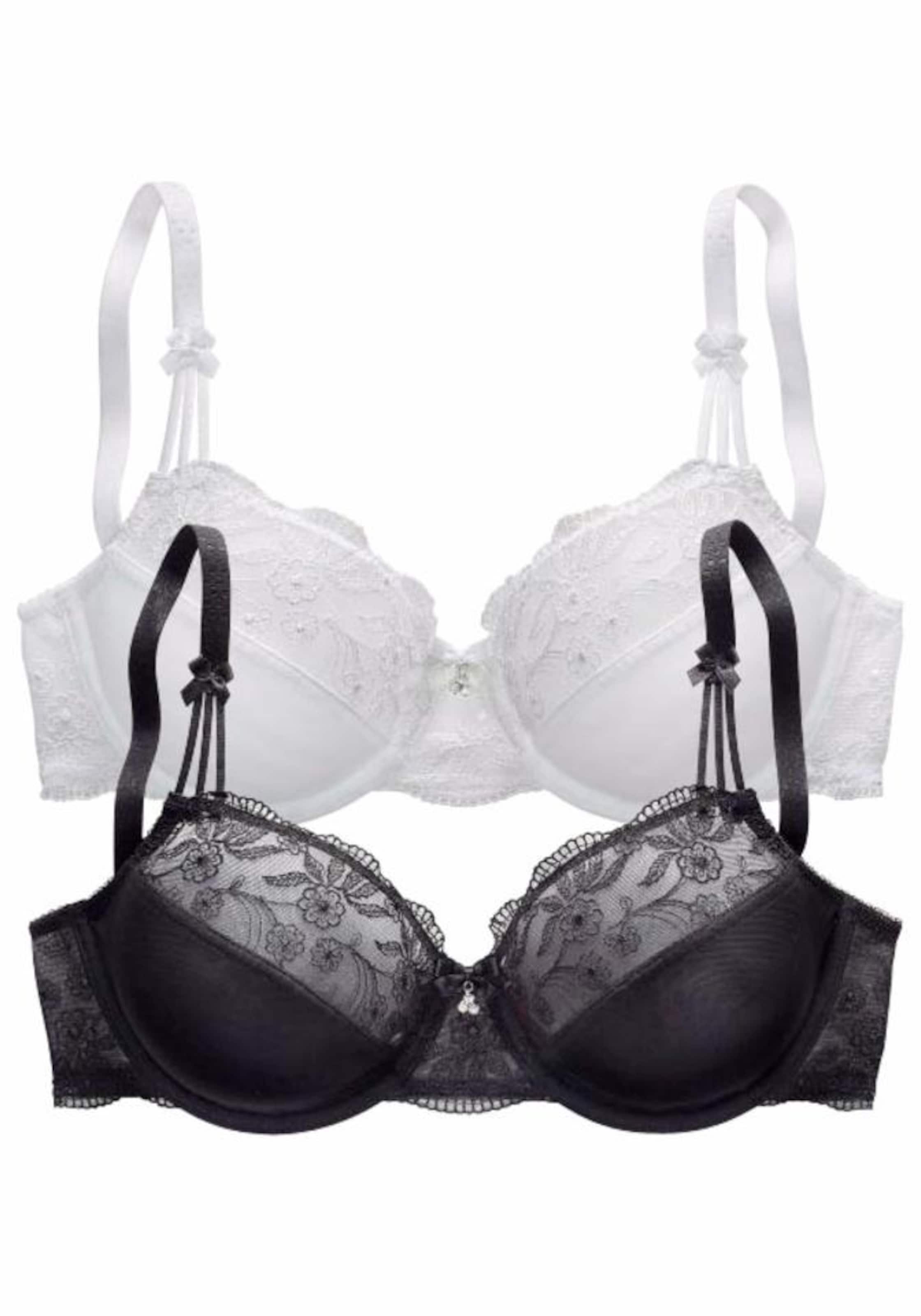 NUANCE T-Shirt BH in Schwarz: Vorderseite