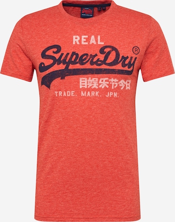 T-Shirt Superdry en rouge : devant