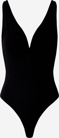 EDITED Shirt Bodysuit 'Daliah' in Black: front