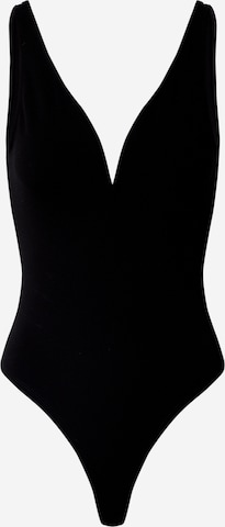 EDITED Shirt Bodysuit 'Daliah' in Black: front