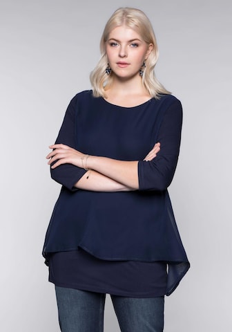 SHEEGO Blouse in Blue: front