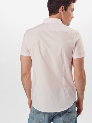 BURTON MENSWEAR LONDON Regular fit Button Up Shirt in Pink