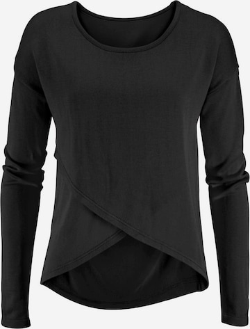 LASCANA Strandpullover in Schwarz: predná strana