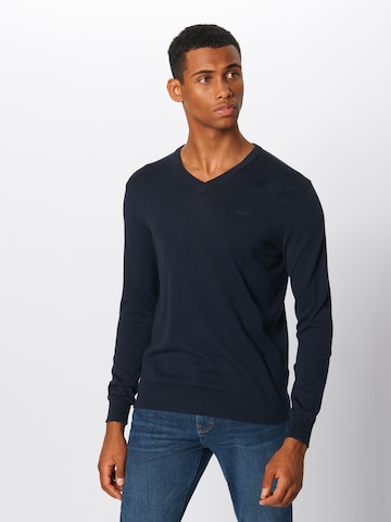 ESPRIT Regular fit Пуловер в синьо: отпред