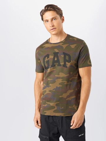 GAP Regular fit Shirt 'ARCH' in Groen: voorkant