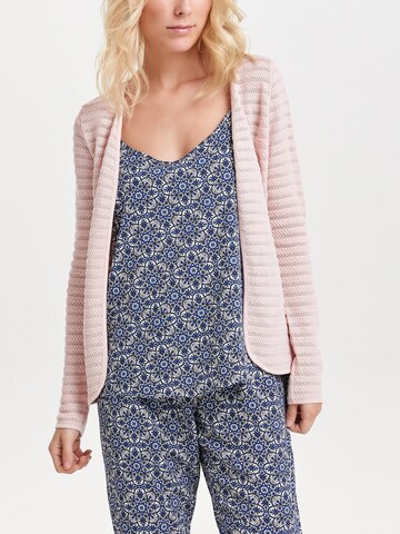 Cardigan 'ONLCrystal' ONLY en rose : devant