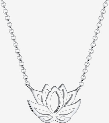 ELLI Kette 'Lotusblume' in Silber