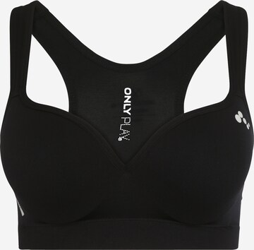 ONLY PLAY Bustier Sport-BH 'Martine' in Schwarz: predná strana