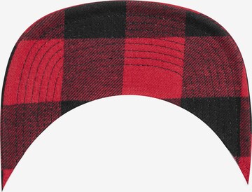 Flexfit Cap 'Checked Flanell Peak' in Schwarz