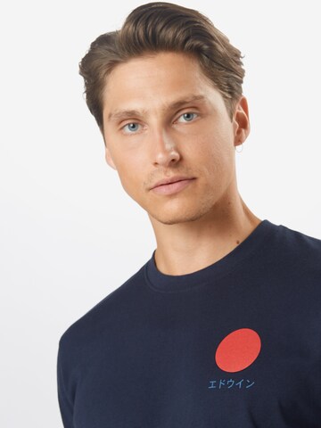 EDWIN Regular fit Shirt 'Japanese Sun' in Blauw