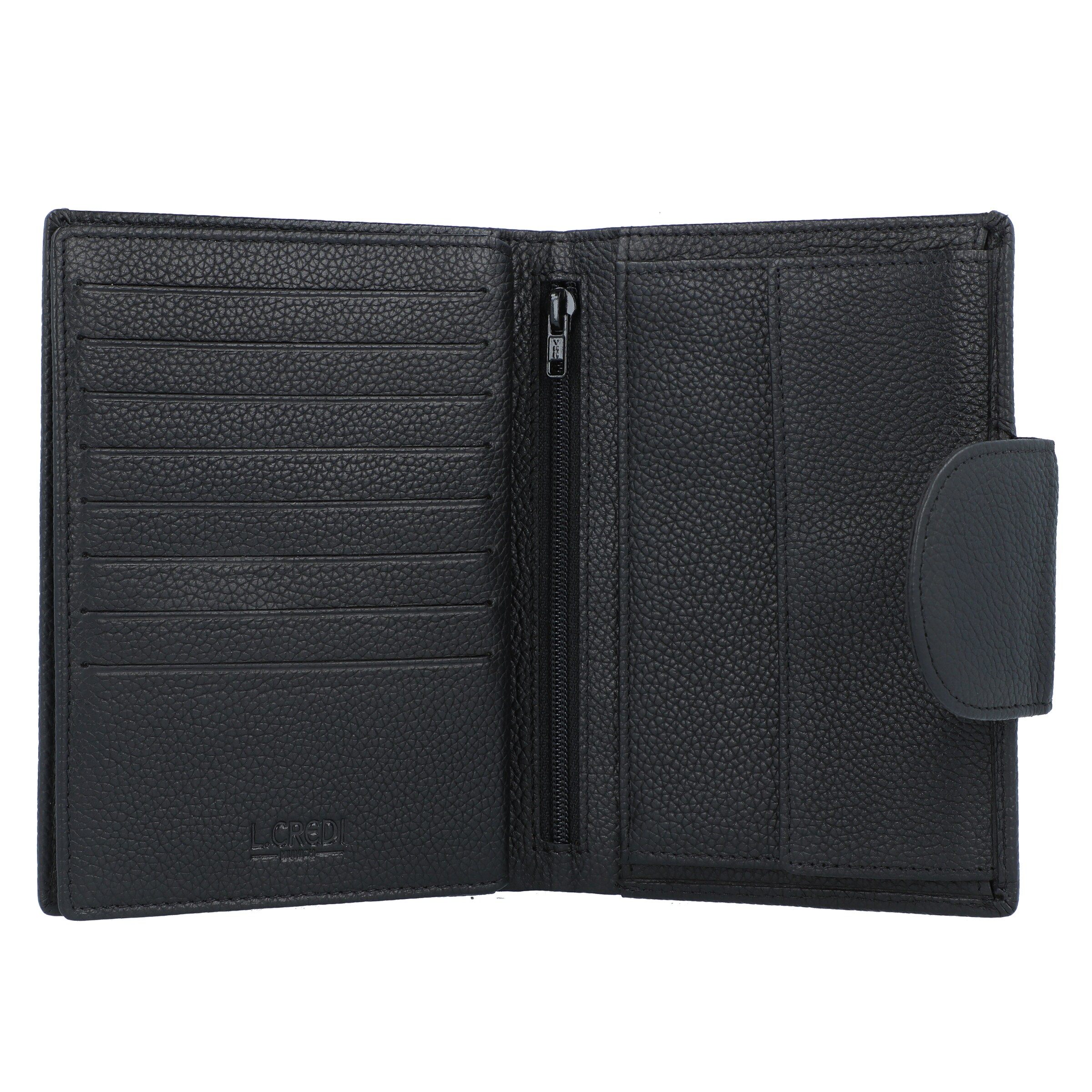 L.CREDI Portemonnee 'Alfredo' in Zwart