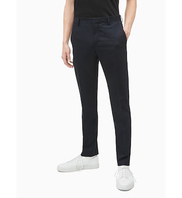 Regular Pantalon à plis Calvin Klein en bleu : devant