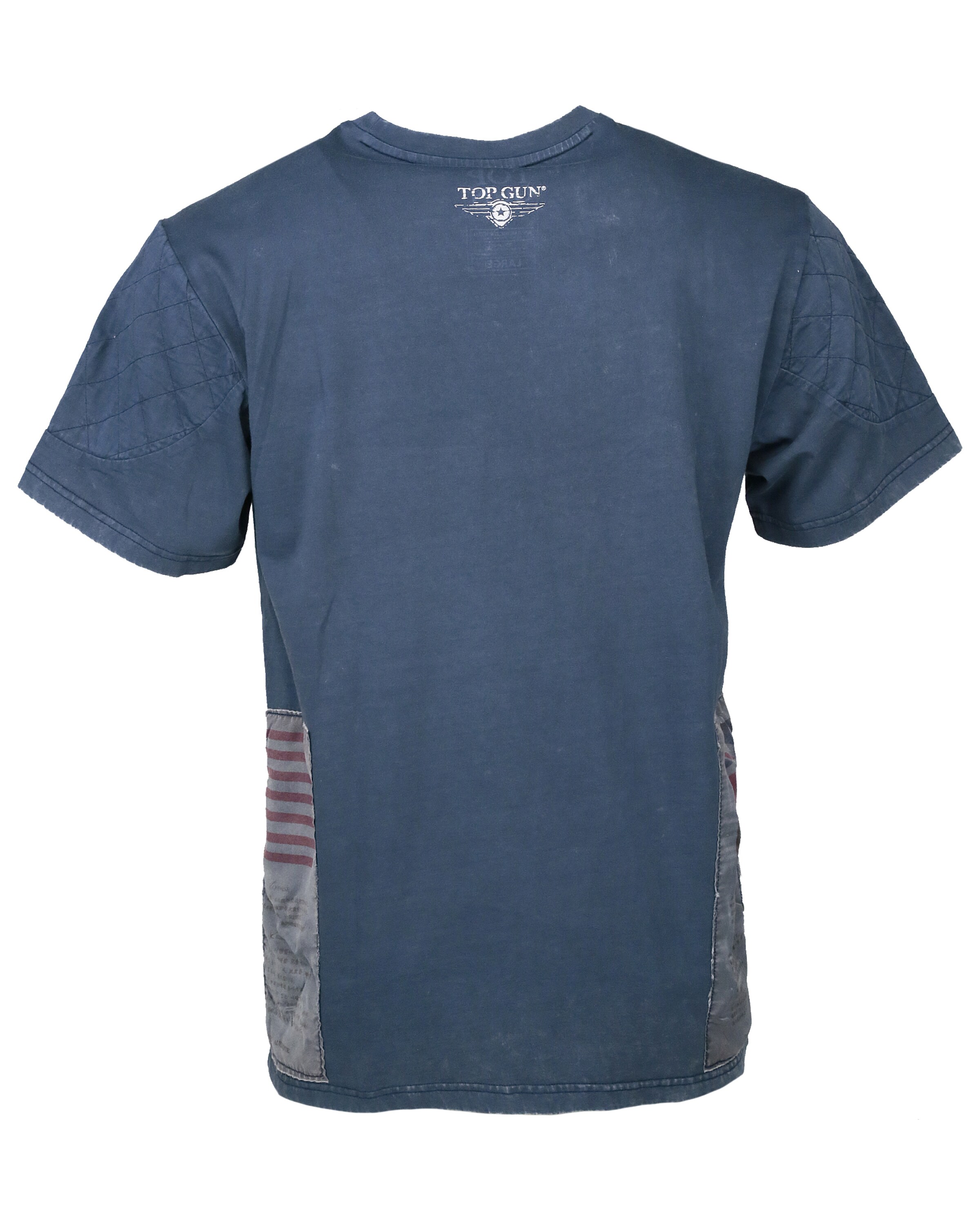 TOP GUN Shirt ' Flags ' in Blauw
