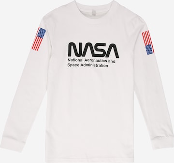 Mister TeeSweater majica 'Nasa' - bijela boja: prednji dio