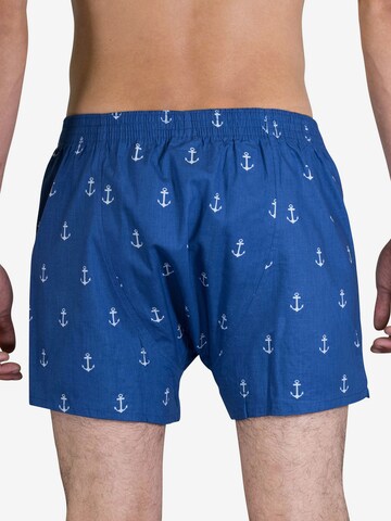 Sugar Pine Boxershorts 'Anker' in Blau