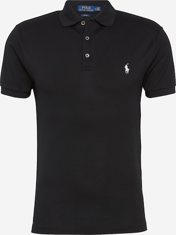 Coupe slim T-Shirt Polo Ralph Lauren en noir : devant