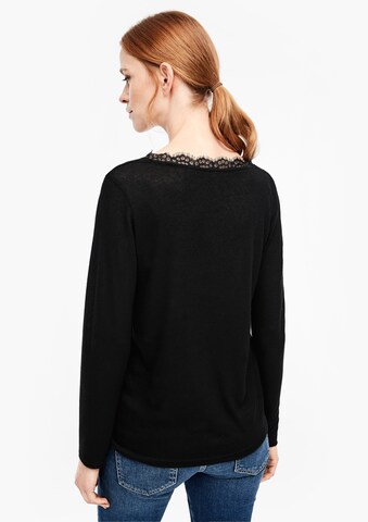 s.Oliver Shirt in Zwart