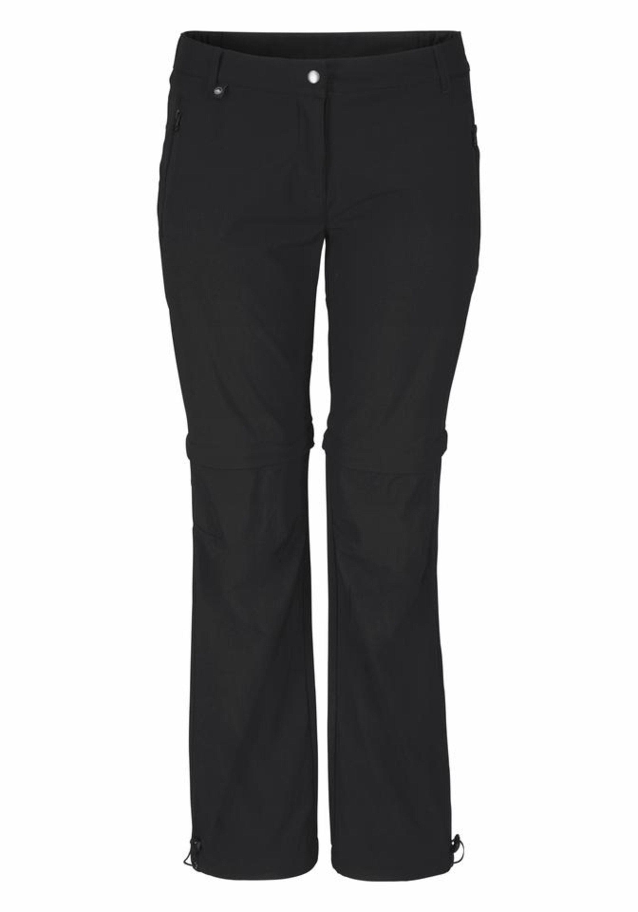 POLARINO Regular Outdoor Pants in Black: front