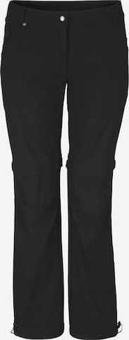 POLARINO Regular Outdoor Pants in Black: front