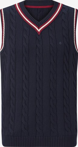 Charles Colby Sweater Vest in Blue: front